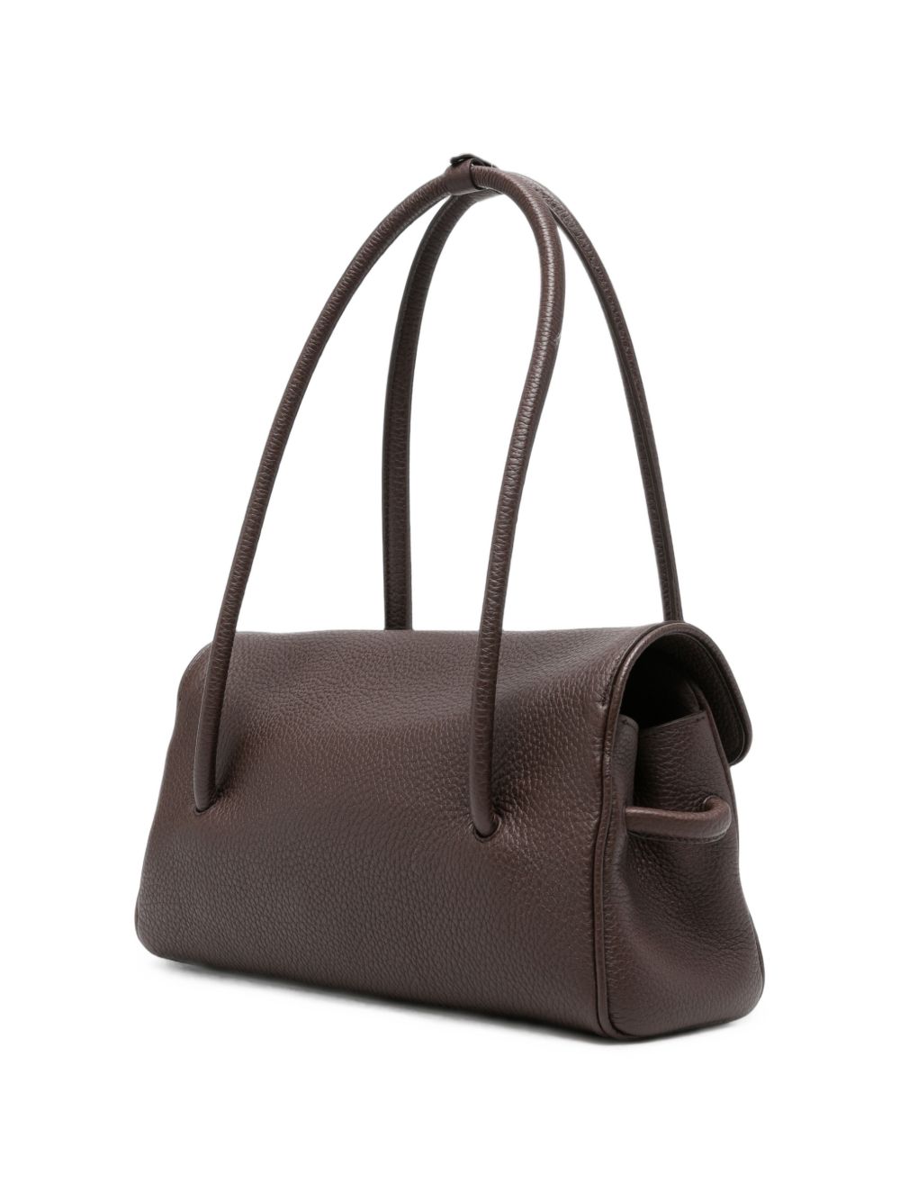 JACQUEMUS Borsa Turismo Long in pelle martellata marrone 