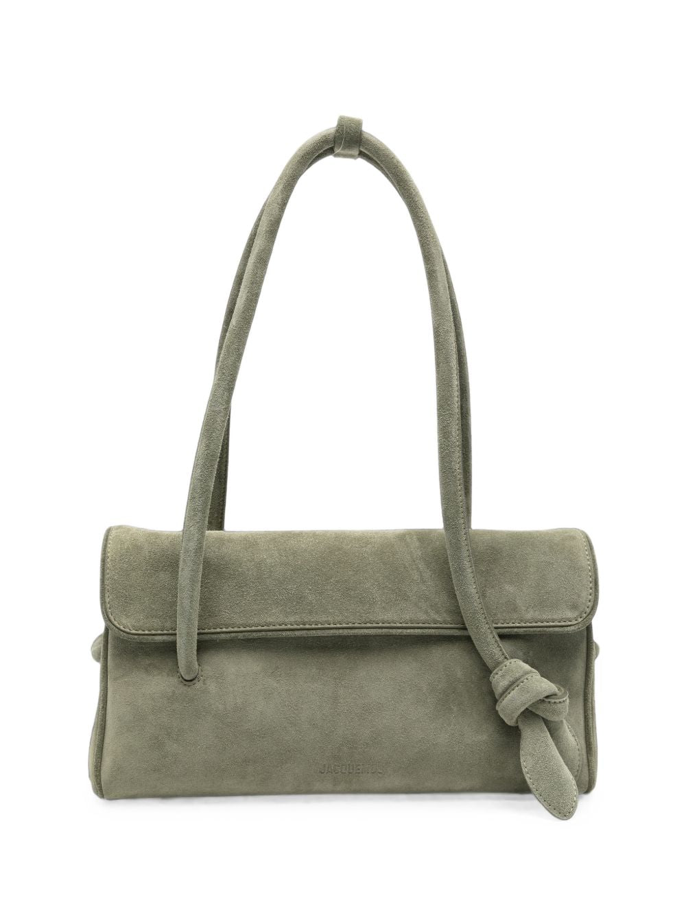 JACQUEMUS Borsa Turismo Long in pelle scamosciata verde 
