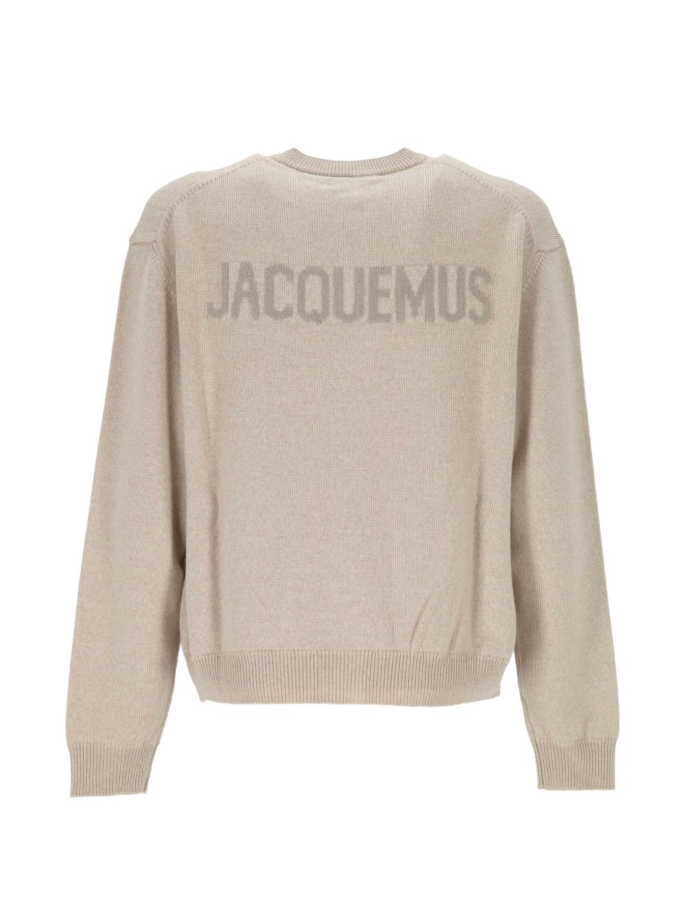 JACQUEMUS Cardigan Moulin in Lana Merino Beige 