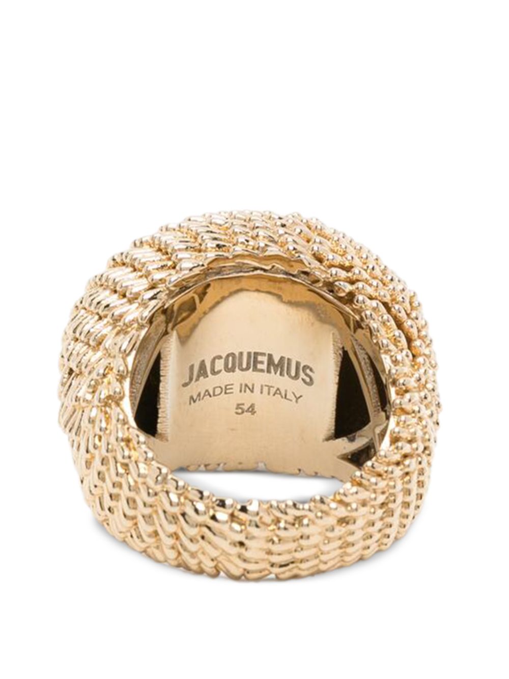 JACQUEMUS Anello Hérisson dorato in ottone 