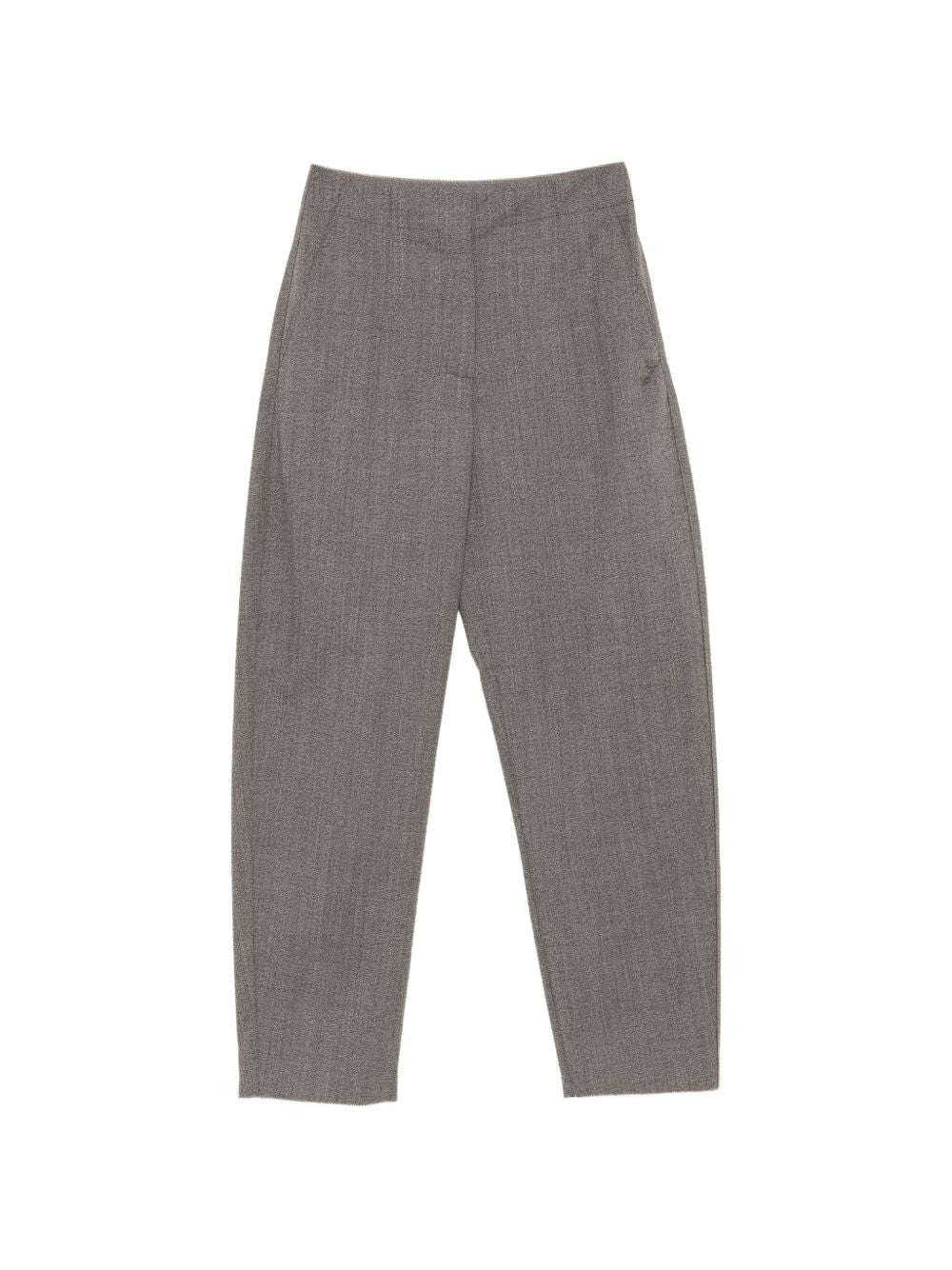 JACQUEMUS Pantaloni Città in cotone tortora 
