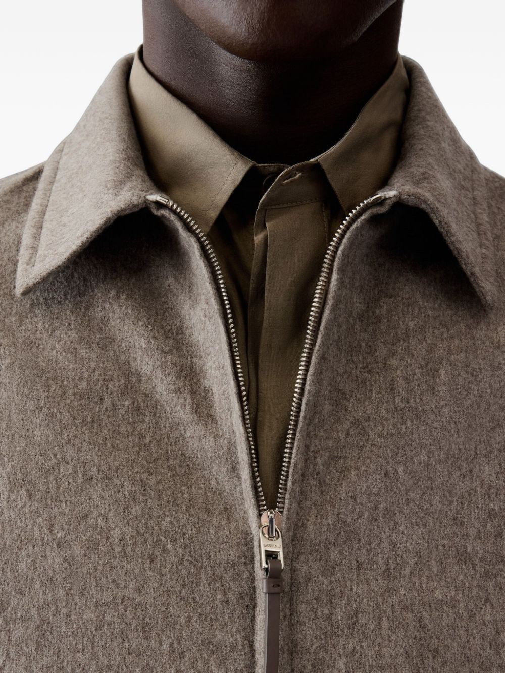 JACQUEMUS Camicia Falsh in lana vergine 