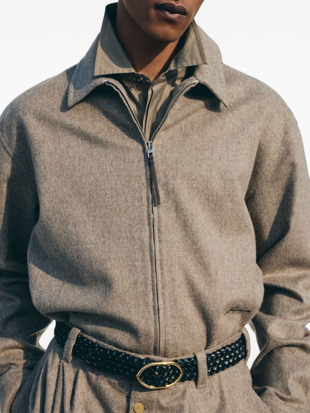 JACQUEMUS Camicia Falsh in lana vergine 