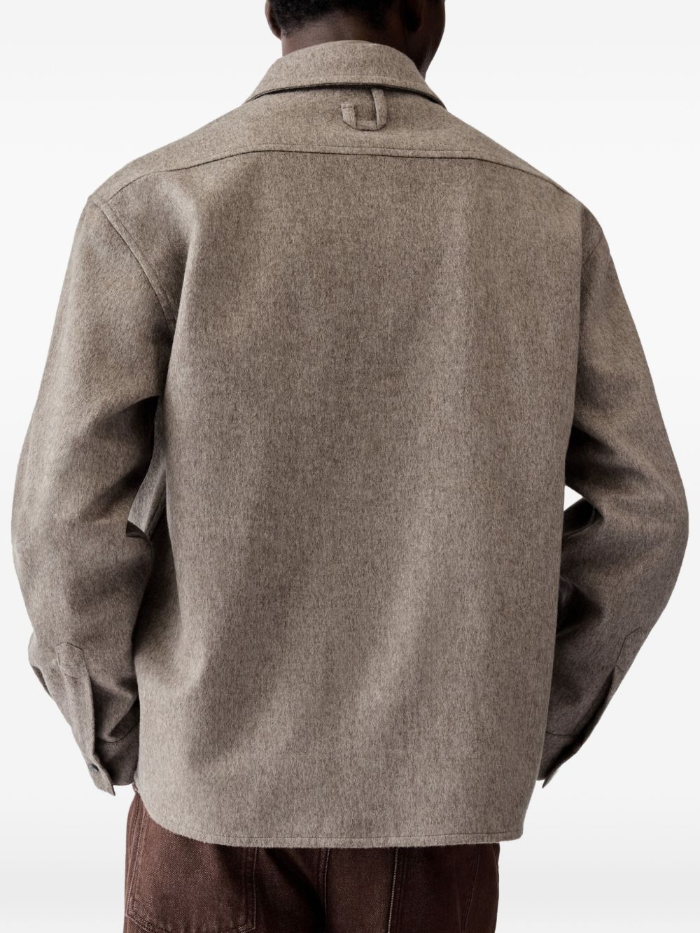 JACQUEMUS Camicia Falsh in lana vergine 