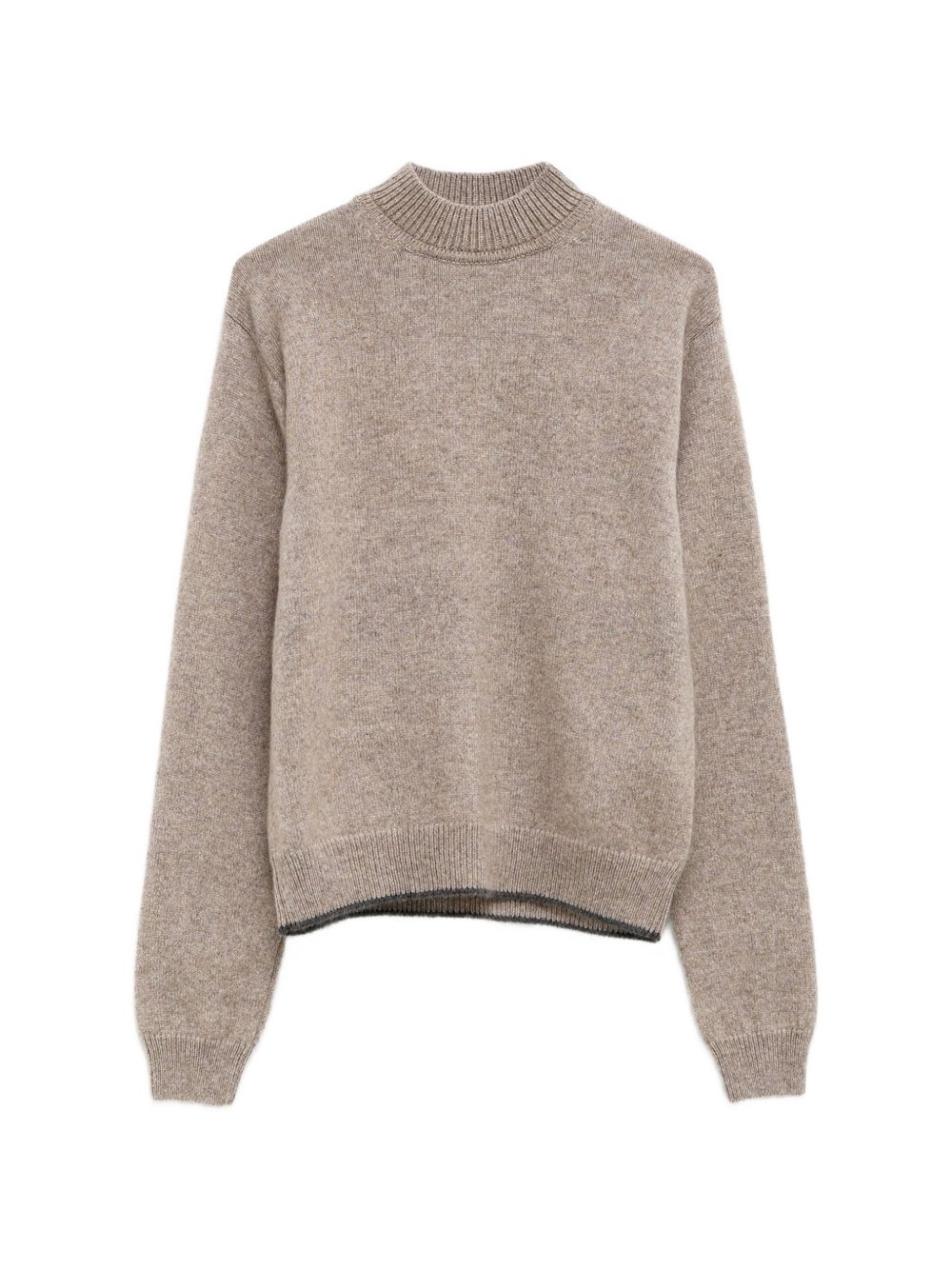 JACQUEMUS Maglia La Maille Cachemire grigia in puro cashmere 