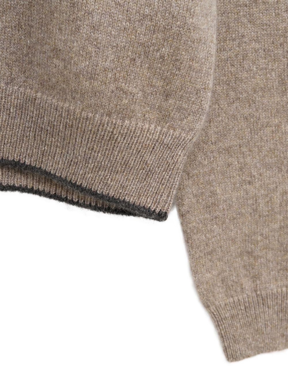 JACQUEMUS Maglia La Maille Cachemire grigia in puro cashmere 
