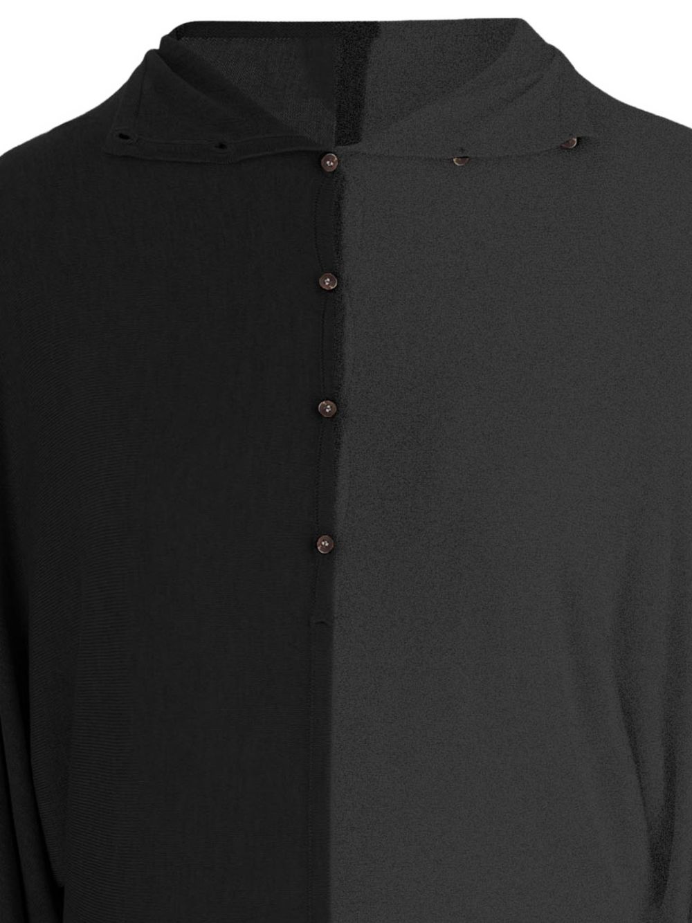 JACQUEMUS Polo in maglia bicolore beige 