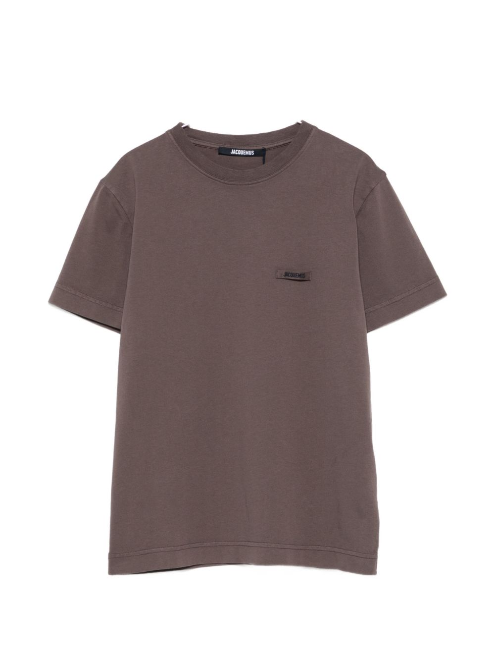 JACQUEMUS T-shirt Le T-shirt Gros Grain MC marrone a maniche corte 