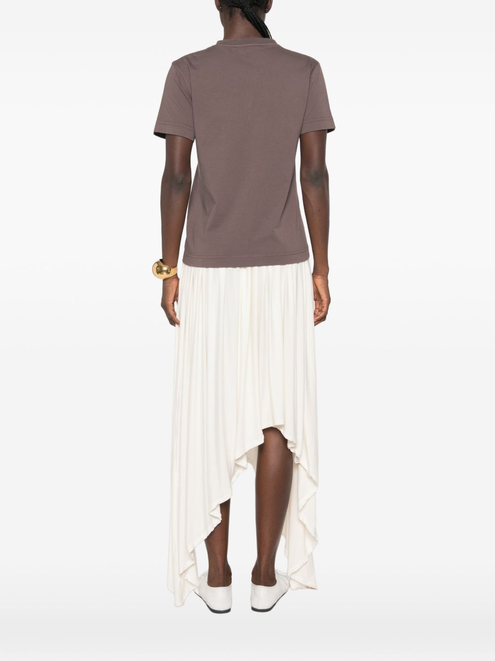 JACQUEMUS T-shirt Le T-shirt Gros Grain MC marrone a maniche corte 
