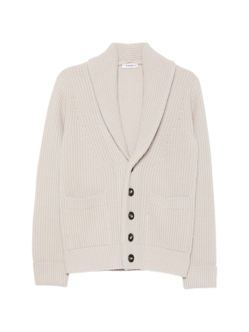 KANGRA Cardigan in lana beige 