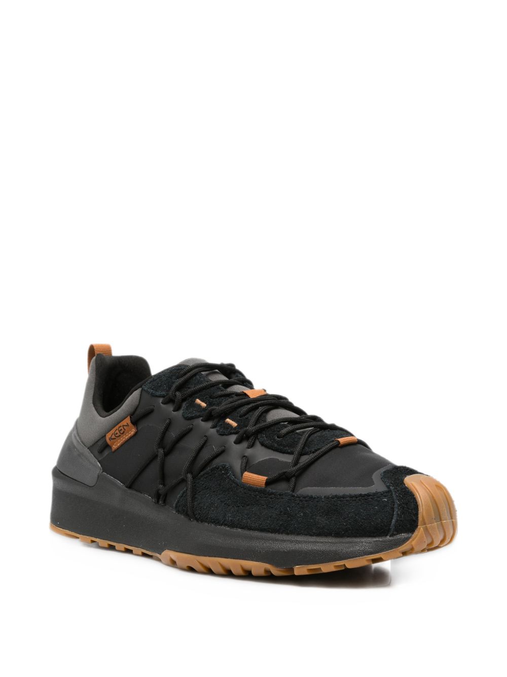 KEEN Sneakers Uneek Black in pelle scamosciata nera 