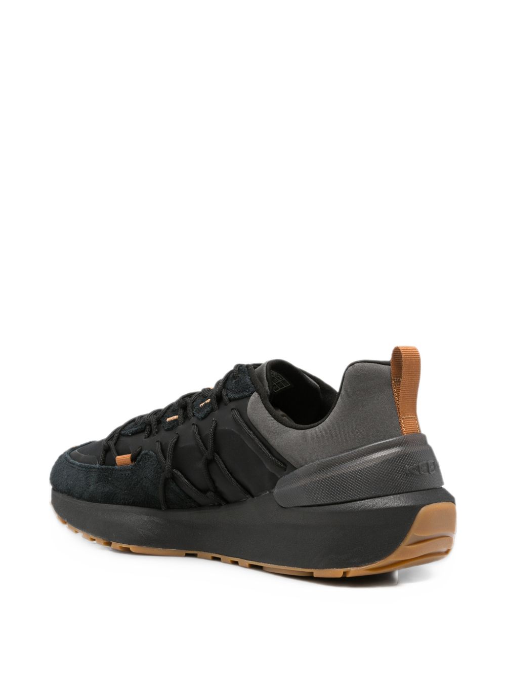 KEEN Sneakers Uneek Black in pelle scamosciata nera 