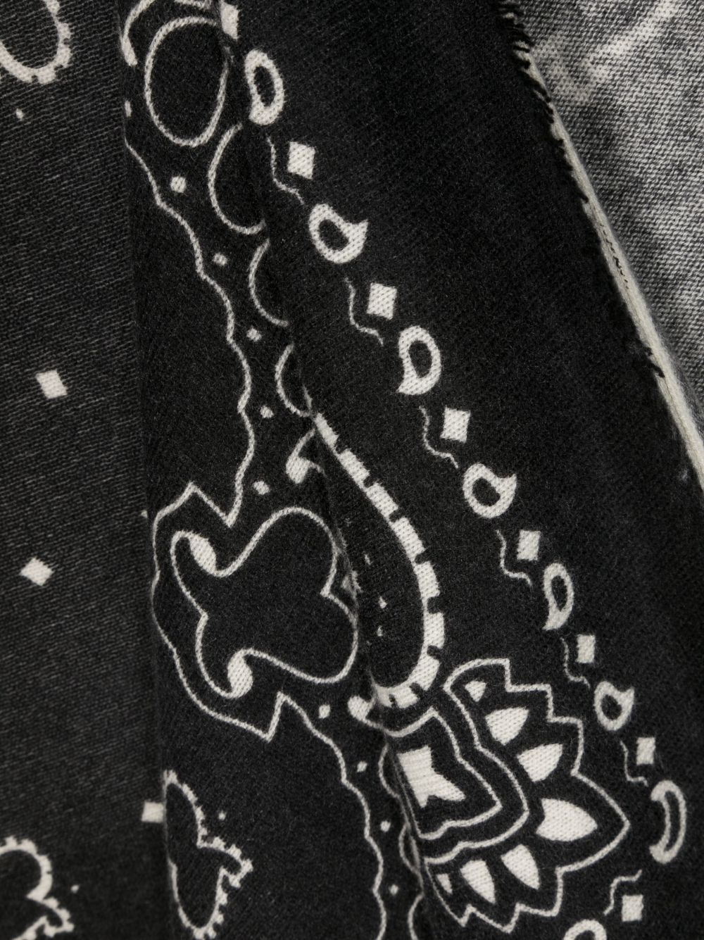 KUJTEN Bandana Hachiko grande in puro cashmere nero 