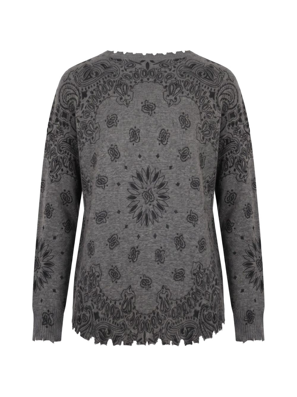 KUJTEN Maglia Mela Bandana Bico in puro cashmere 