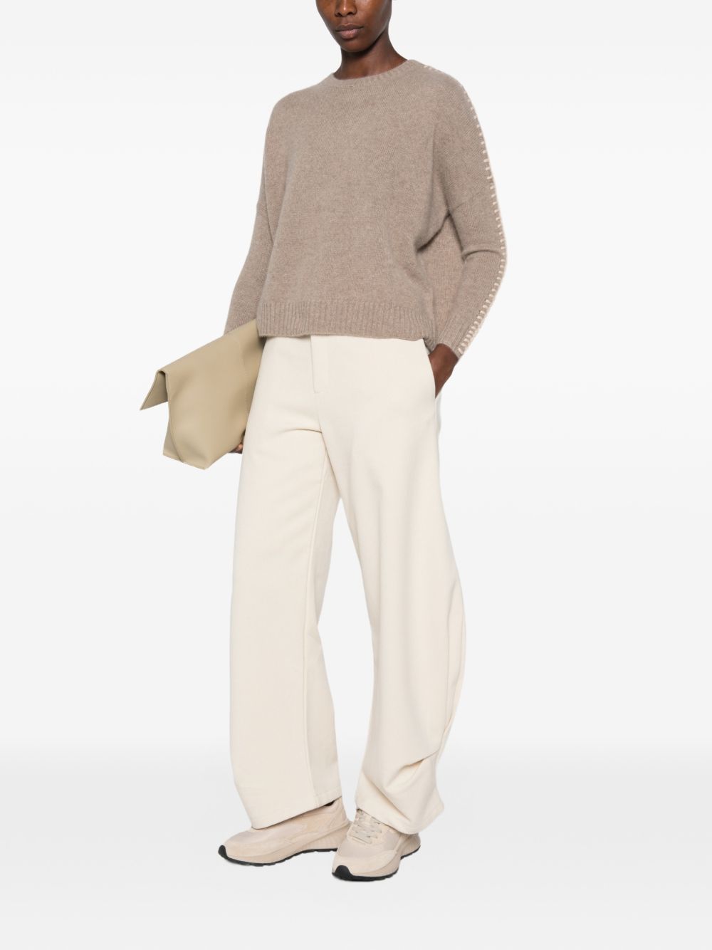 KUJTEN Maglia in Cashmere Taupe 