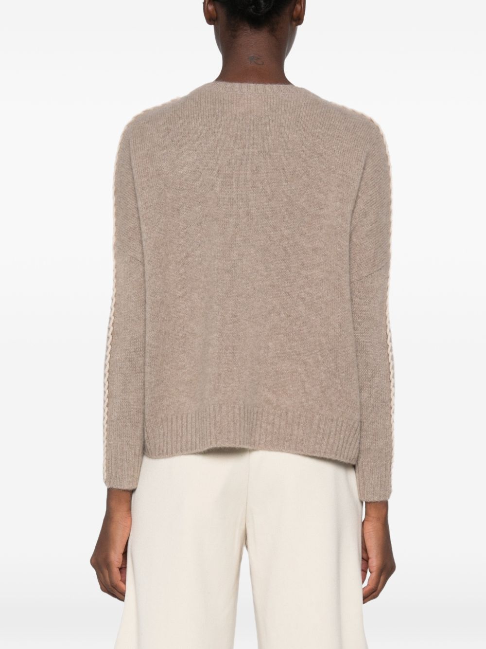 KUJTEN Maglia in Cashmere Taupe 