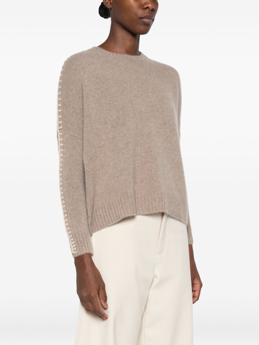 KUJTEN Maglia in Cashmere Taupe 