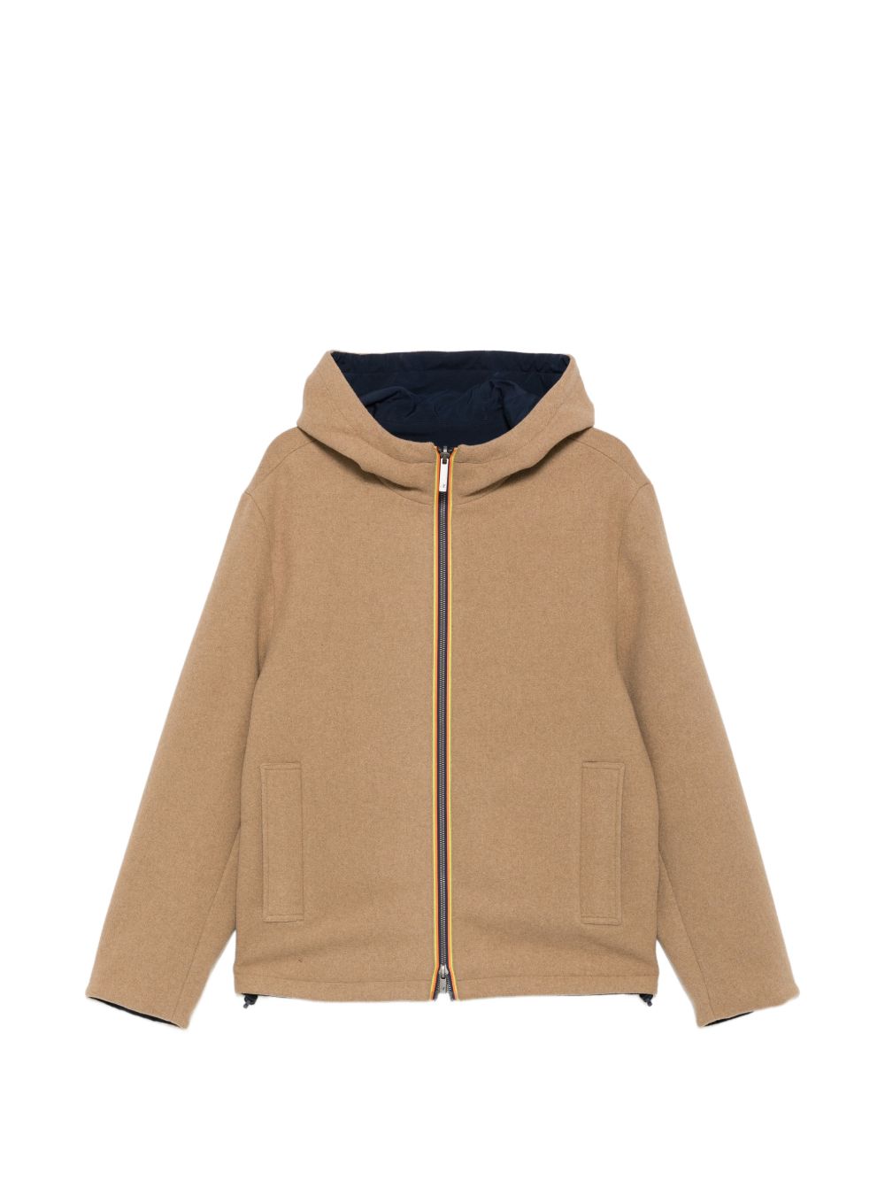 K WAY Giubbotto Claudel beige con cappuccio 