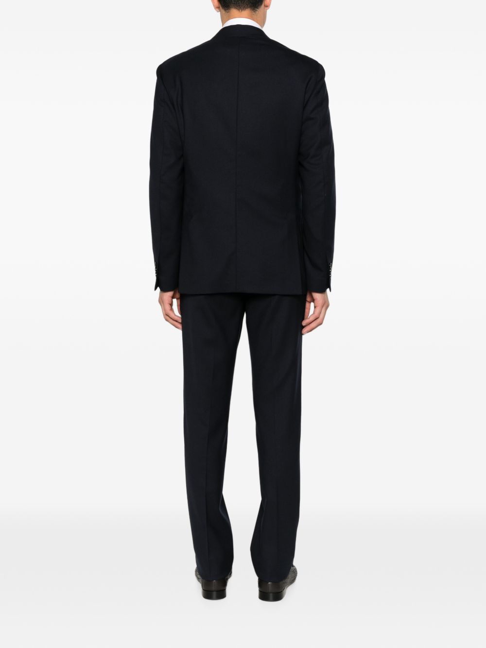 LARDINI Completo blu elegante di lana con giacca e pantalone 