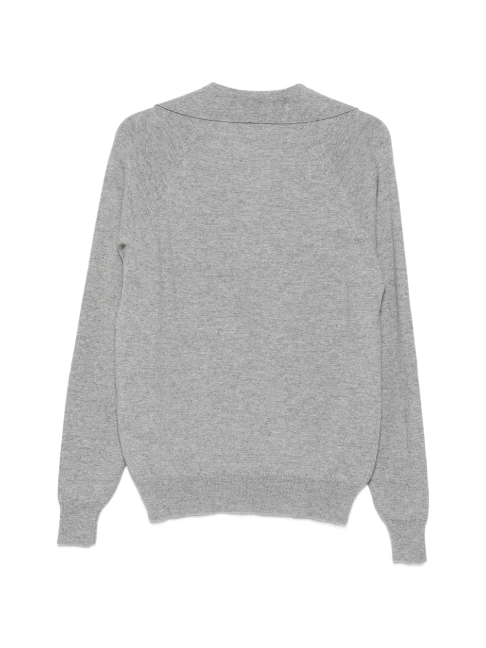 LARDINI Polo uomo grigia in lana leggera 