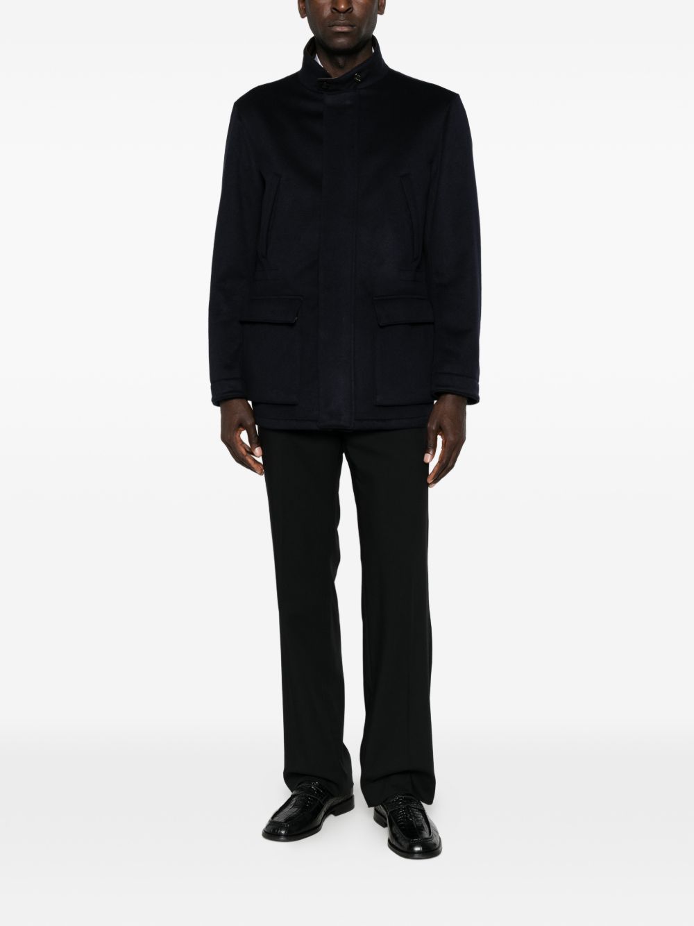 LARDINI Cappotto corto in cashmere Acraven 