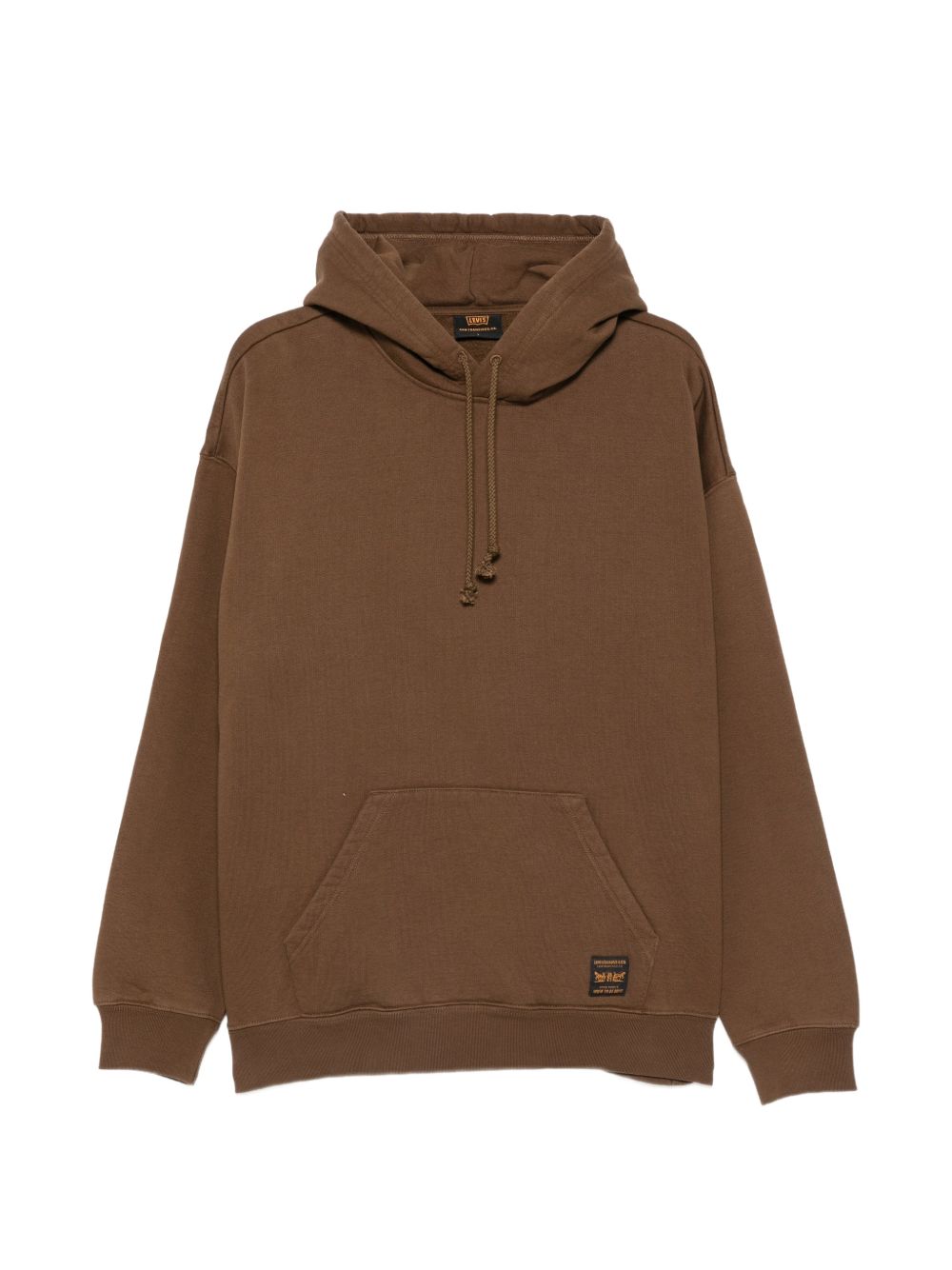 LEVIS Felpa Workwear con Cappuccio Marrone 