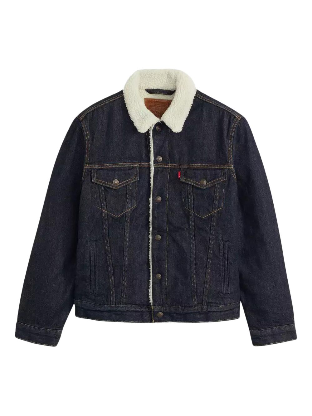 LEVIS Giacca Type 3 Sherpa Trucker blu navy 