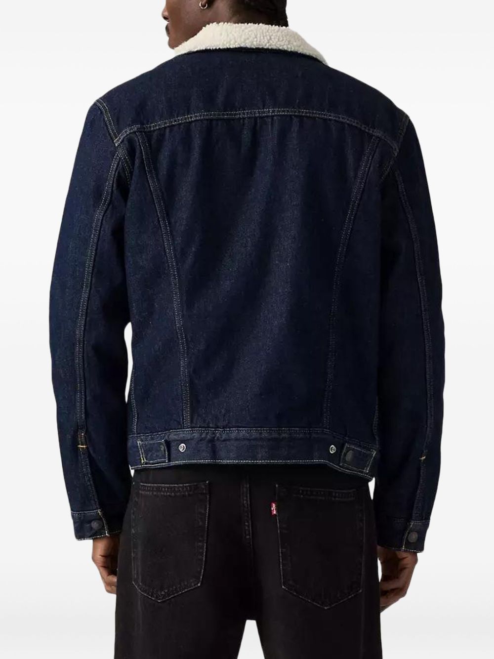 LEVIS Giacca Type 3 Sherpa Trucker blu navy 