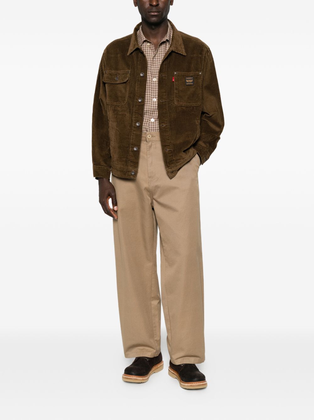 LEVIS Giacca in cotone a costine marrone 