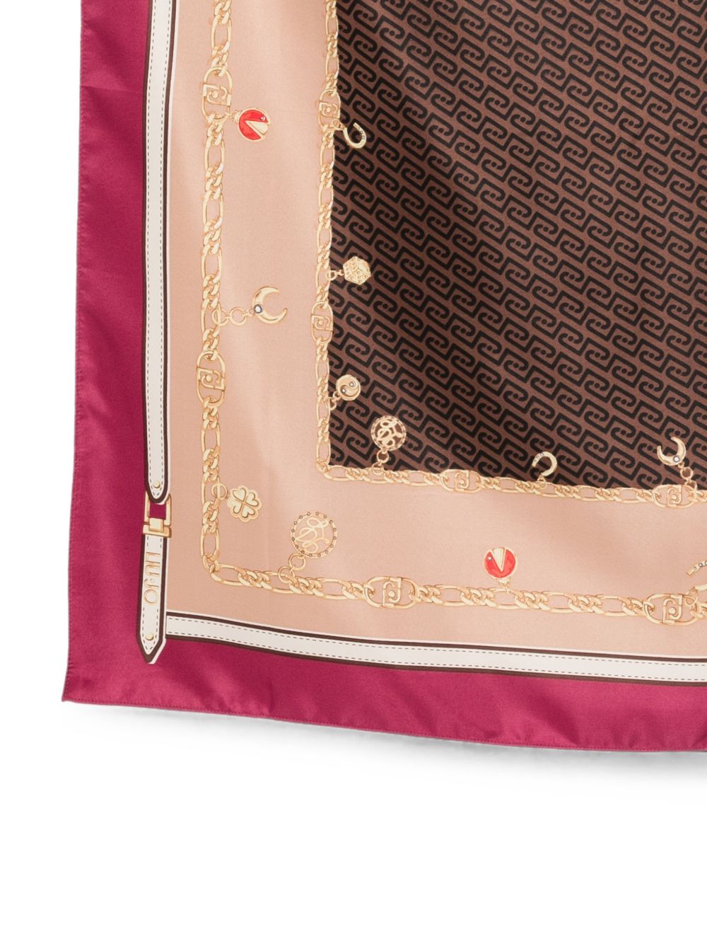 LIUJO Sciarpa foulard multicolore con stampa grafica 