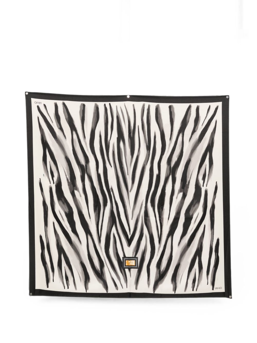 LIUJO Foulard con stampa grafica zebrata 