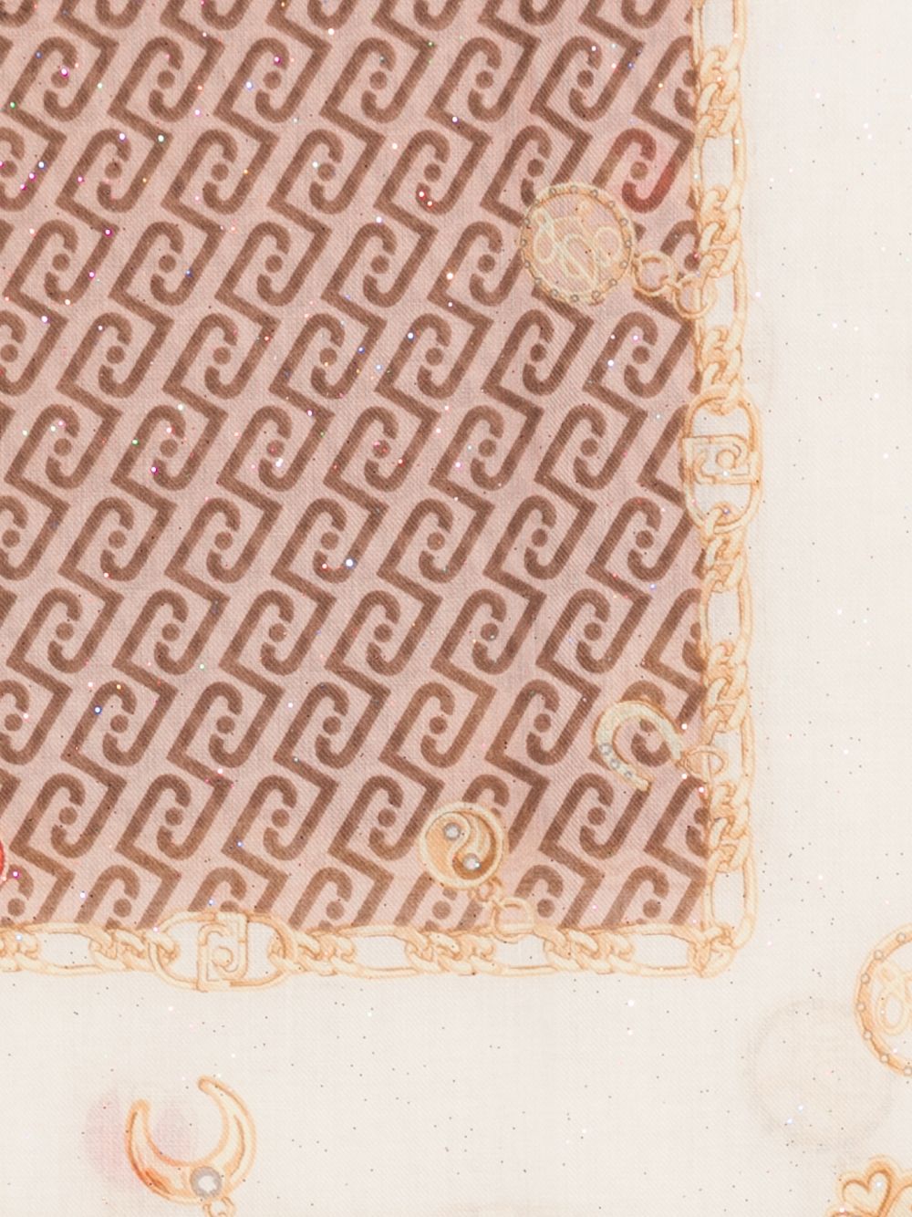 LIUJO Sciarpa con stampa grafica e logo all-over 
