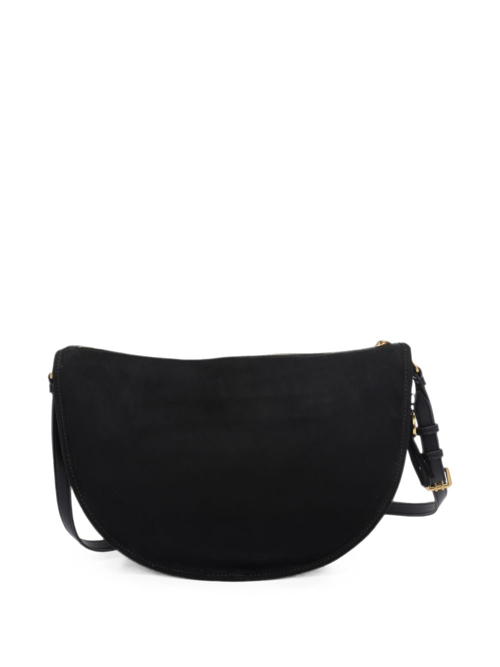 LIUJO Borsa a semiluna in suede nero 