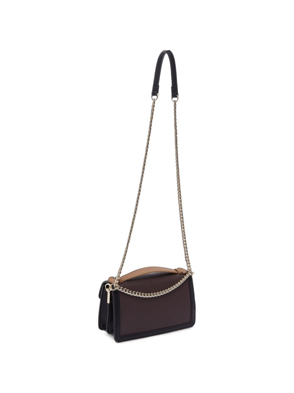 LIUJO Borsa a tracolla marrone scuro in ecopelle 