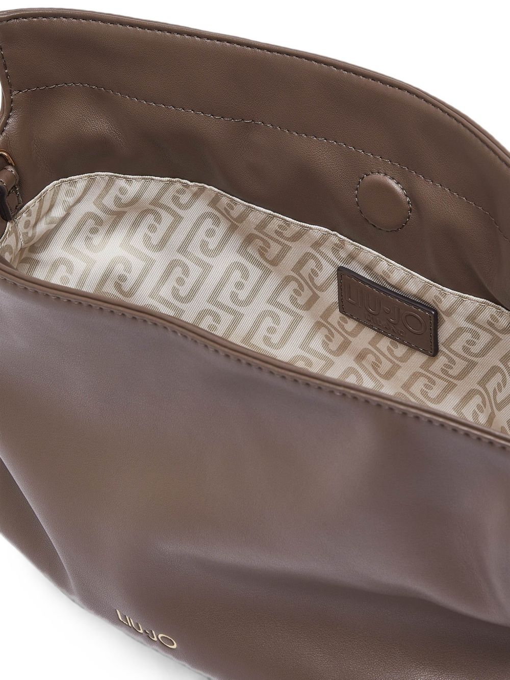 LIUJO Borsa a secchiello in simil-pelle color tortora 
