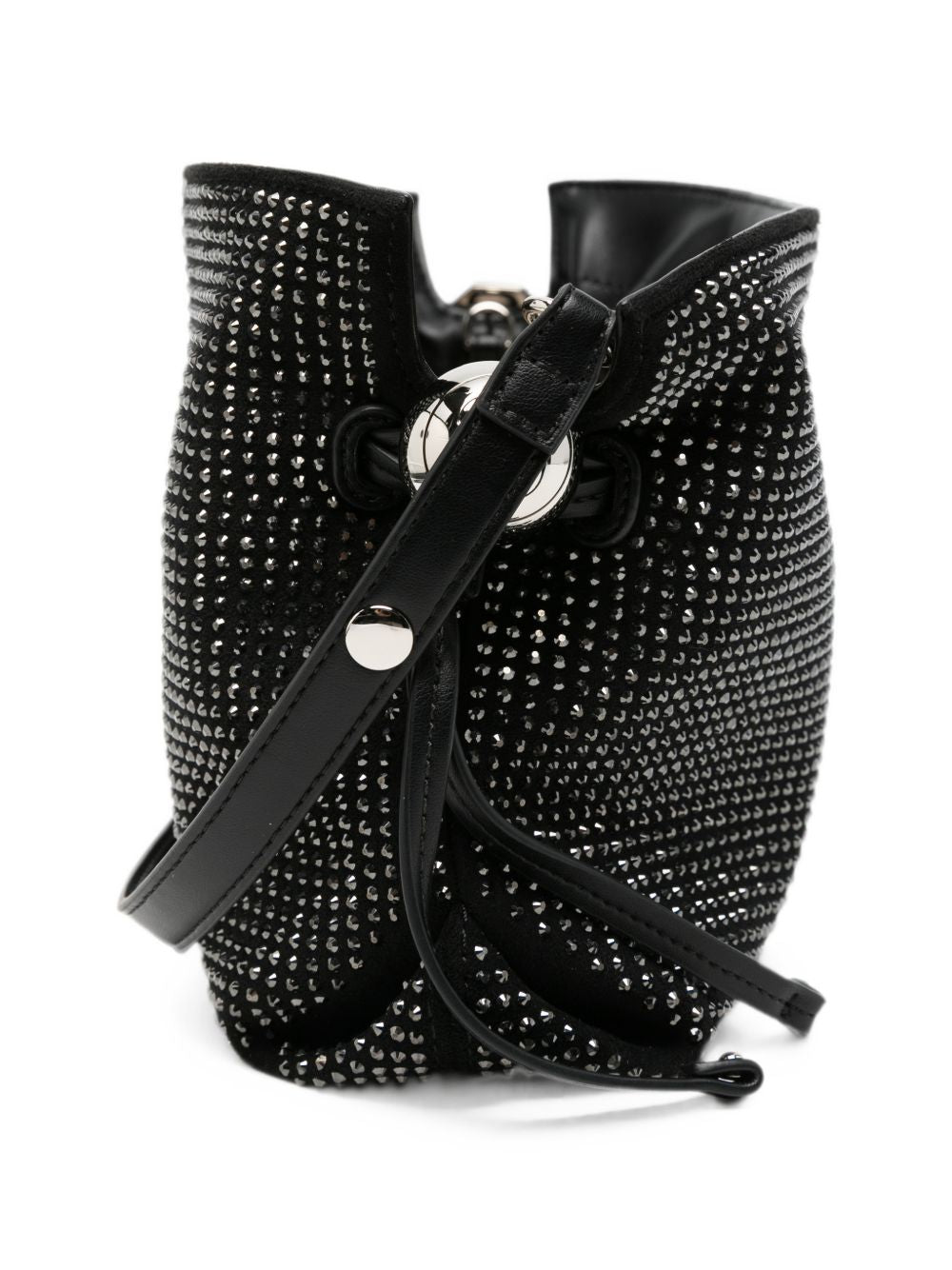 LIUJO Borsa a spalla nera in simil-pelle trapuntata<BR/> 