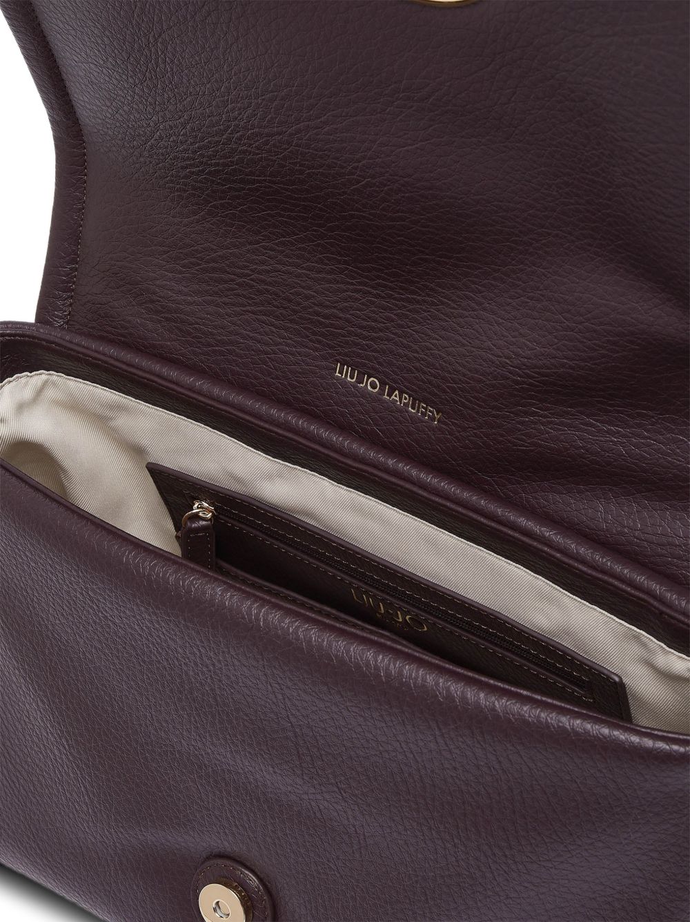 LIUJO Borsa a tracolla con placca logo dorata 