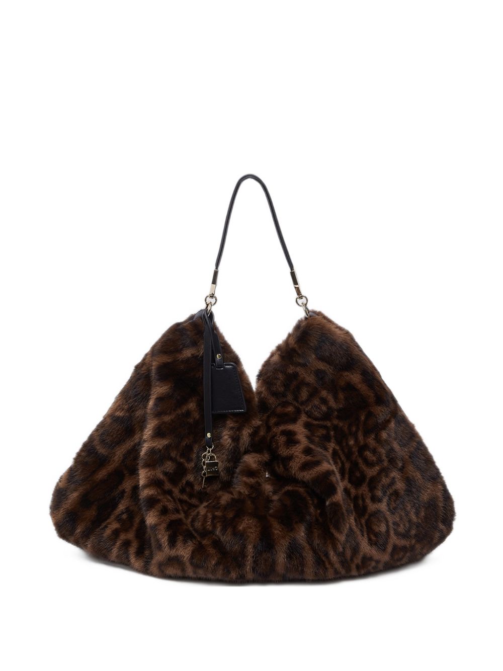 LIUJO Borsa in ecopelliccia con stampa leopardata 