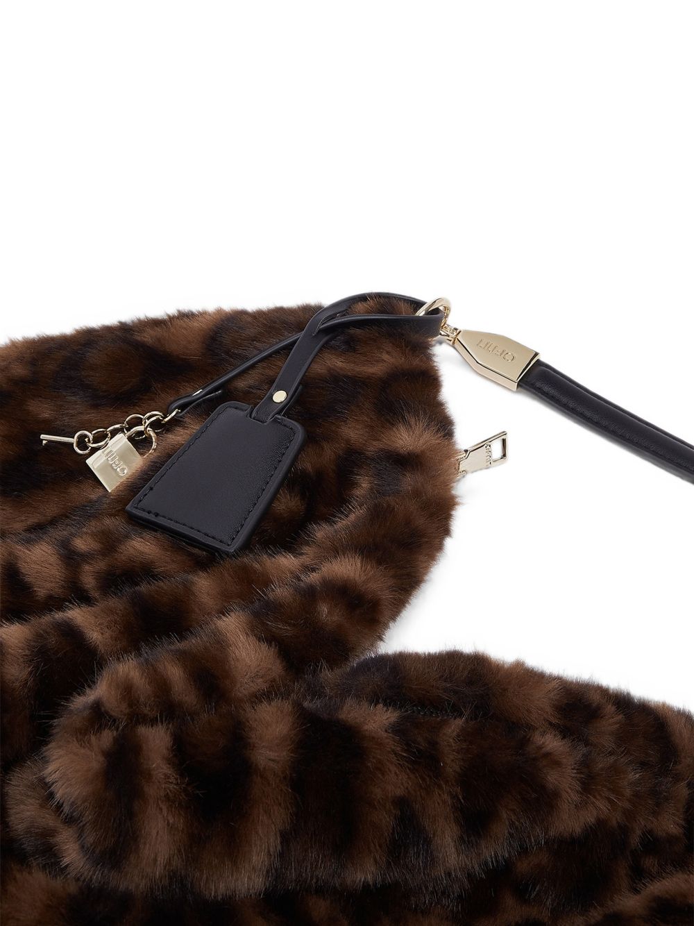 LIUJO Borsa in ecopelliccia con stampa leopardata 