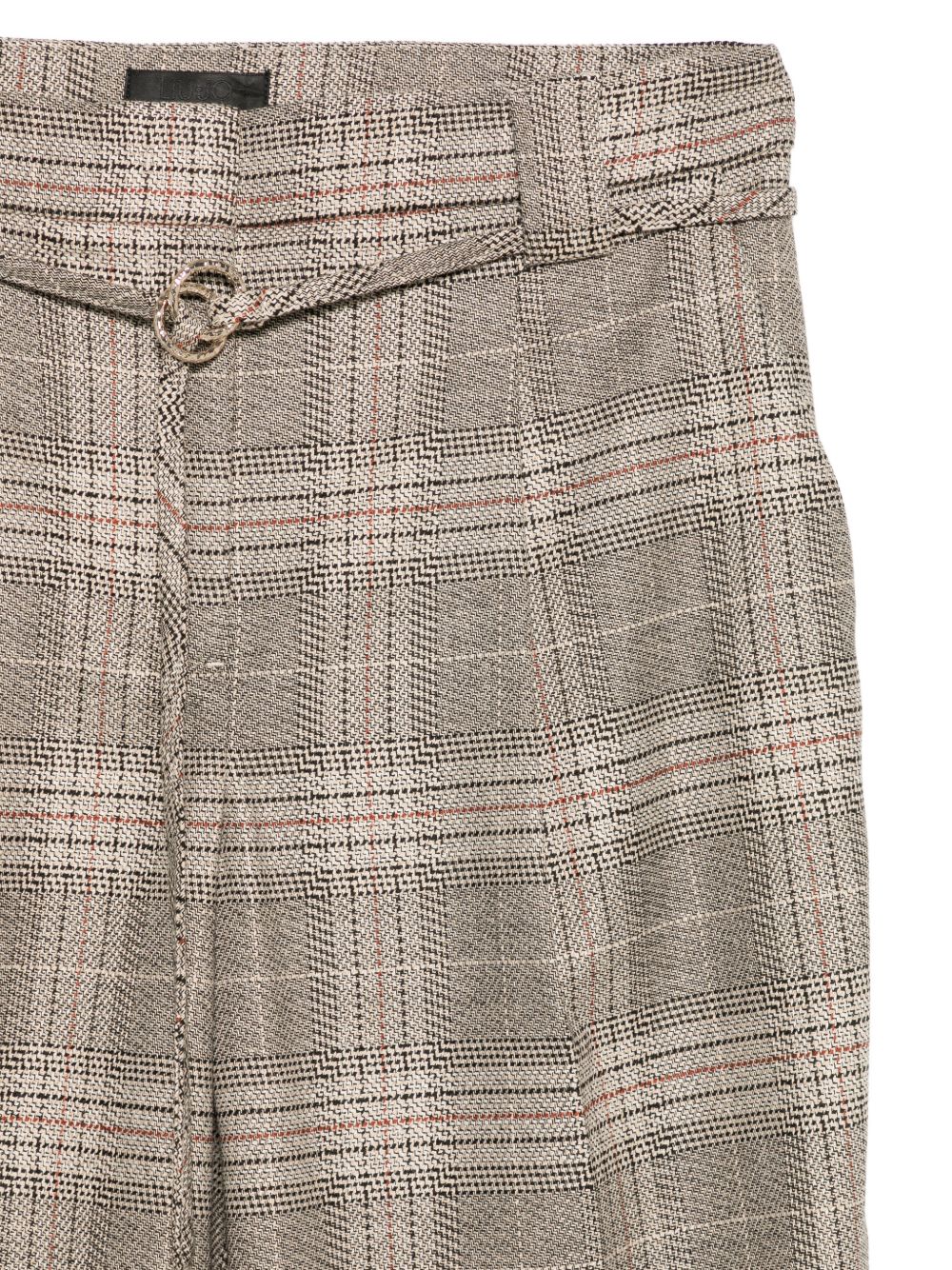 LIUJO Pantaloni lunghi con texture tartan firmati Liu Jo 