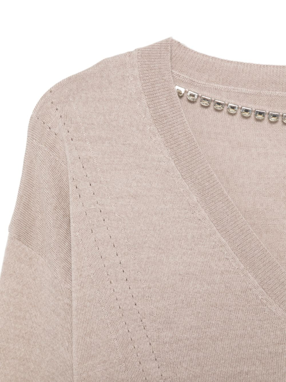 LIUJO Maglia in lana con scollo a V 