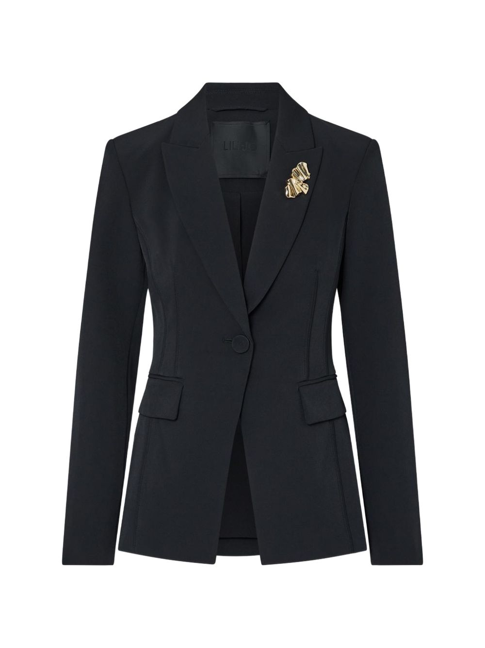 LIUJO Blazer monopetto con spilla decorativa 