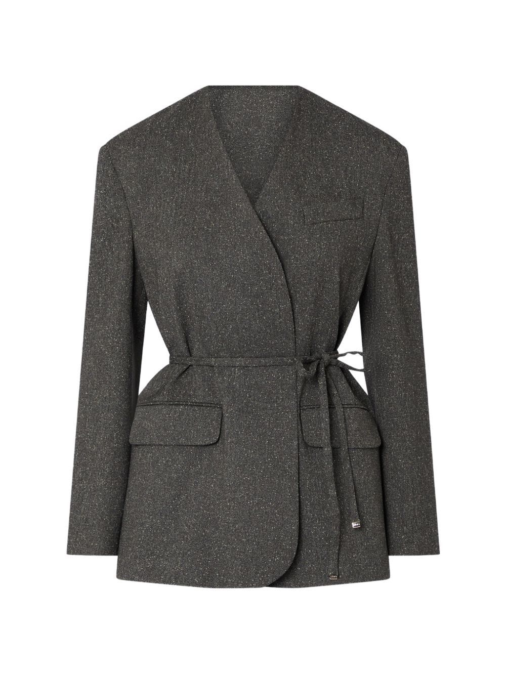 LIUJO Giacca grigia minimal con tasche 