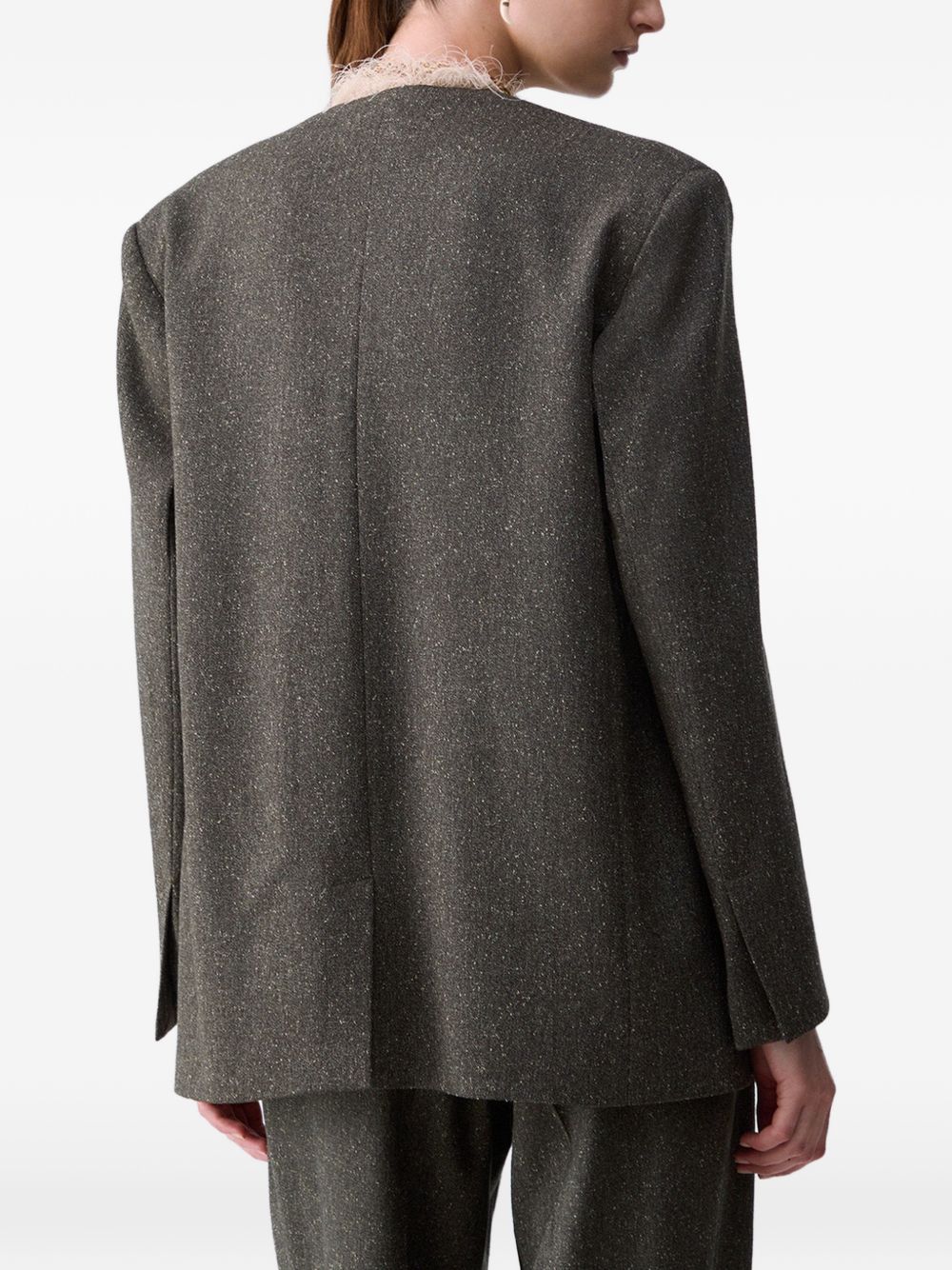 LIUJO Giacca grigia minimal con tasche 