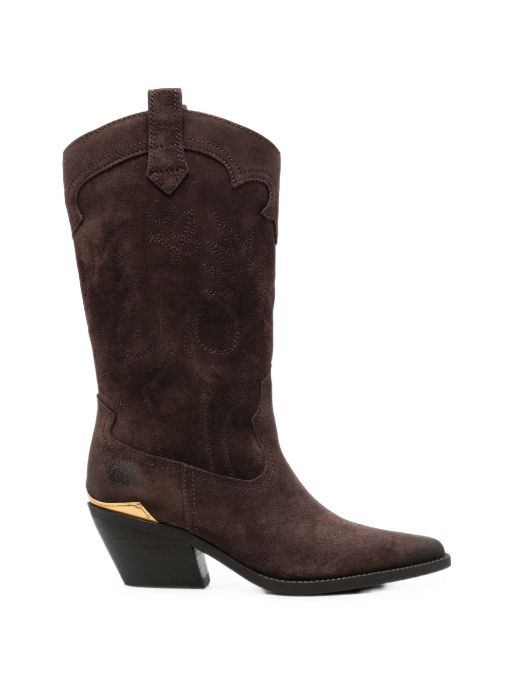 LIUJO Stivaletti camperos Austin Moka in suede marrone 