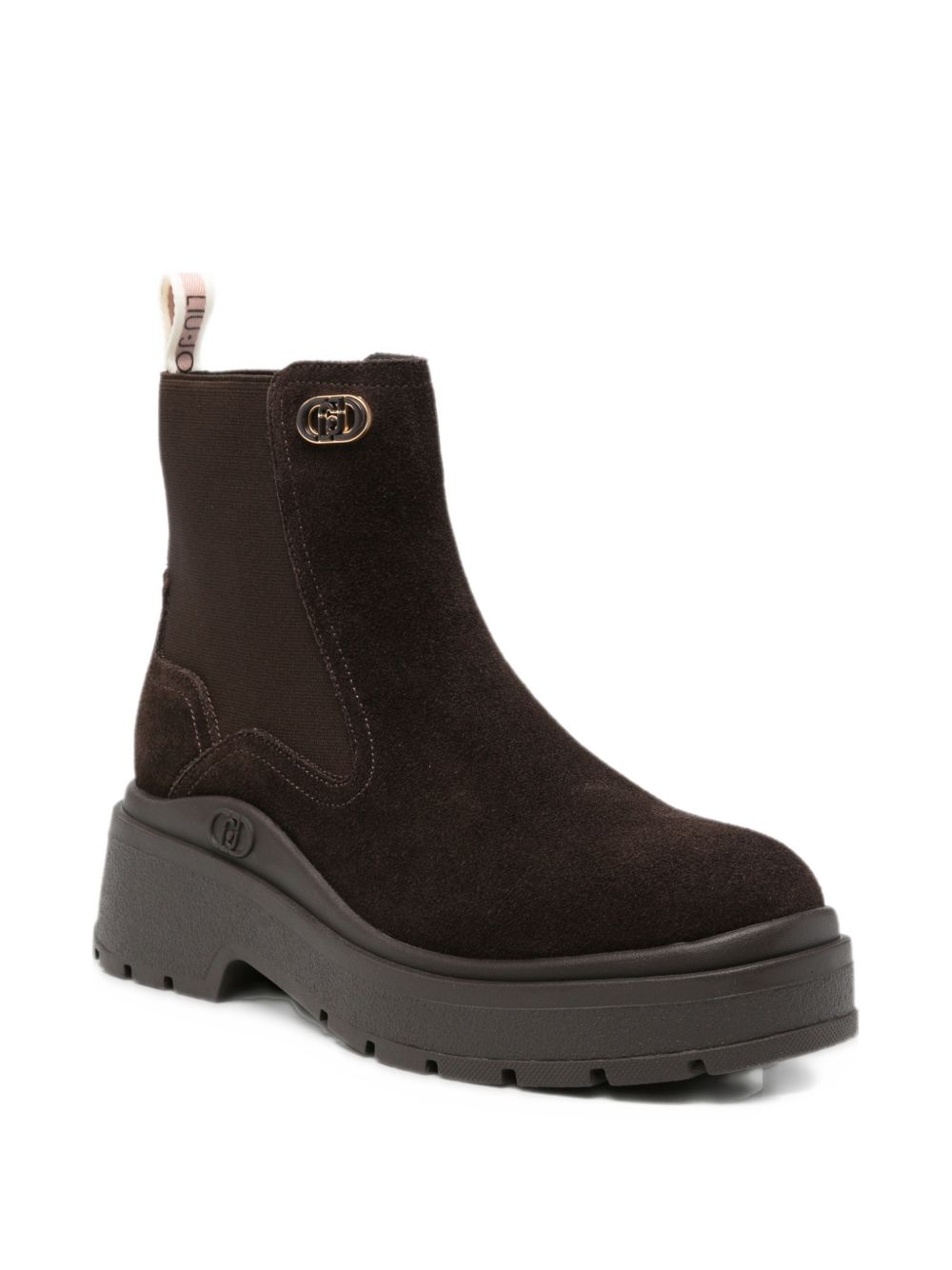 LIUJO Stivaletti Mok in suede marrone 