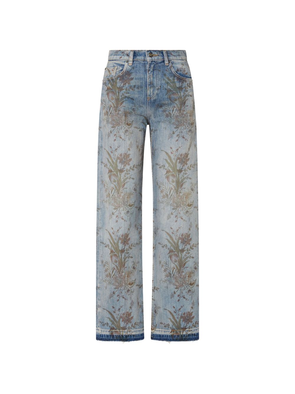 LIUJO Jeans blu chiaro con stampa floreale 