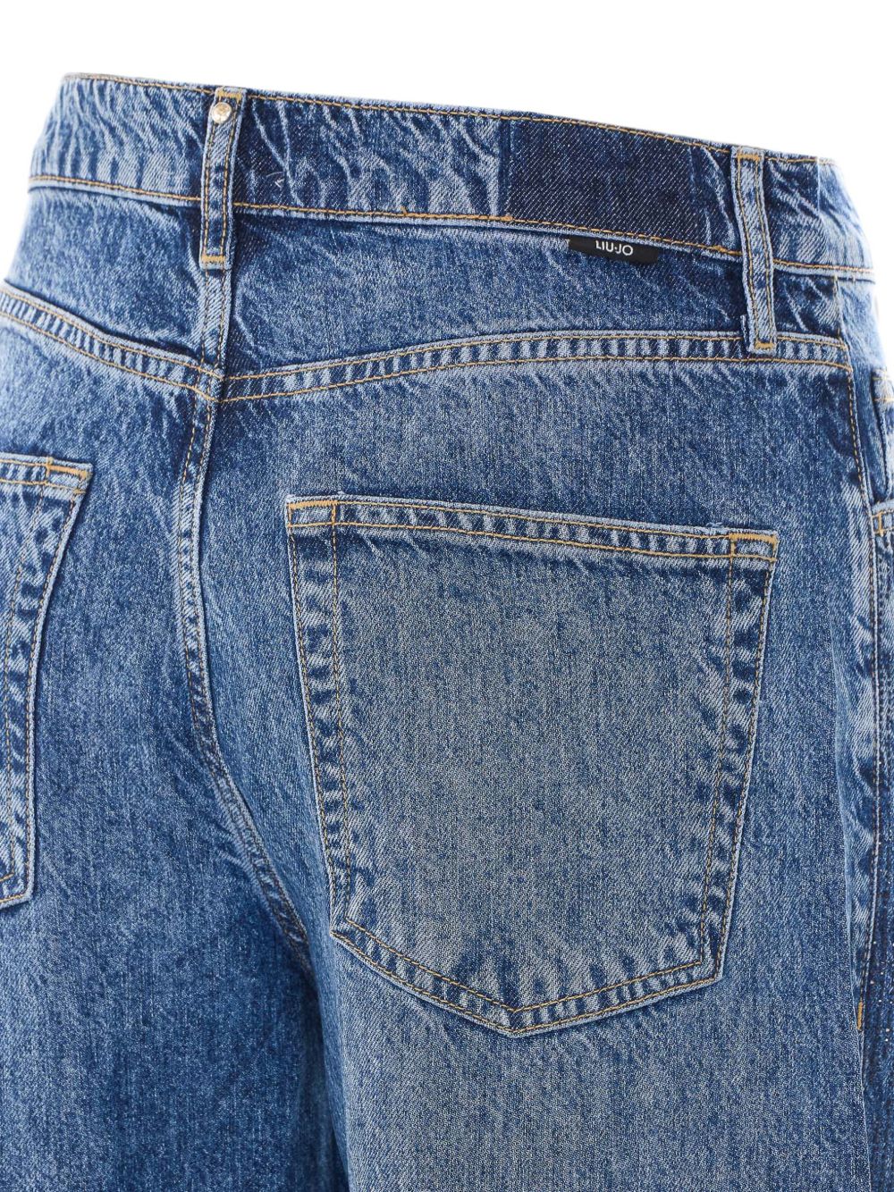 LIUJO Jeans blu regular fit con tasche 