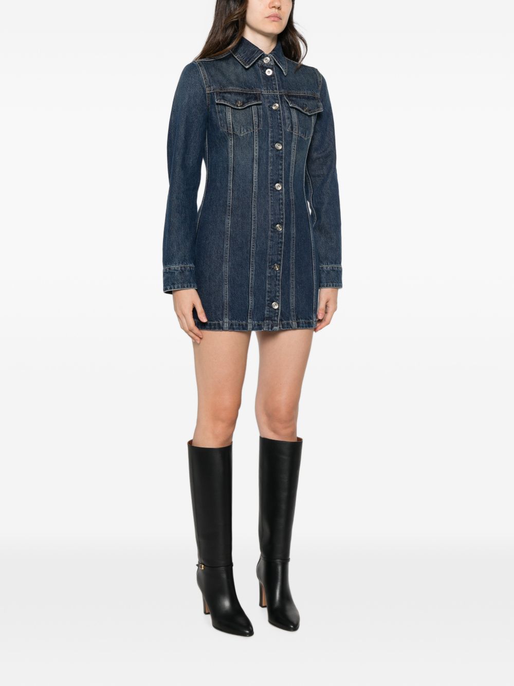 LIUJO Abito Chemisier Corto in Denim Liu Jo x Elodie 