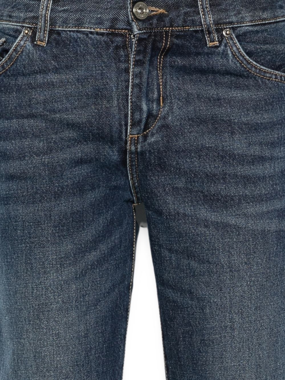 LIUJO Jeans blu con drappeggi larterali sulla gamba 